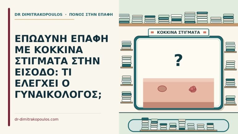 κόκκινα στίγματα στην είσοδο