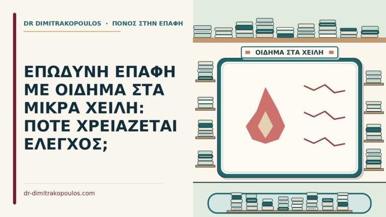 οίδημα στα μικρά χείλη