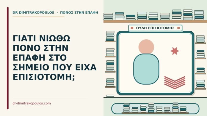 ΓΙΑΤΙ ΝΙΩΘΩ ΠΟΝΟ ΣΤΗΝ ΕΠΑΦΗ ΣΤΟ ΣΗΜΕΙΟ ΠΟΥ ΕΙΧΑ ΕΠΙΣΙΟΤΟΜΗ; επισιοτομή