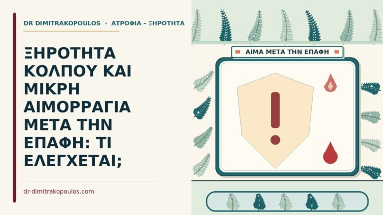 μικρή αιμορραγία μετά την επαφή