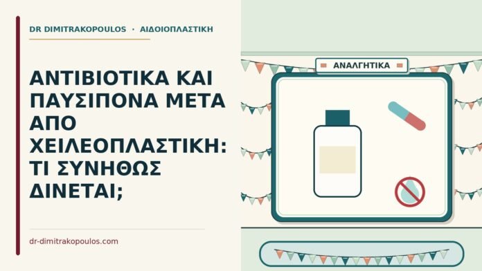 ΑΝΤΙΒΙΟΤΙΚΑ ΚΑΙ ΠΑΥΣΙΠΟΝΑ ΜΕΤΑ ΑΠΟ ΧΕΙΛΕΟΠΛΑΣΤΙΚΗ: ΤΙ ΣΥΝΗΘΩΣ ΔΙΝΕΤΑΙ; παυσίπονα