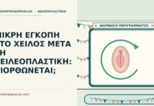 ΜΙΚΡΗ ΕΓΚΟΠΗ ΣΤΟ ΧΕΙΛΟΣ ΜΕΤΑ ΤΗ ΧΕΙΛΕΟΠΛΑΣΤΙΚΗ: ΔΙΟΡΘΩΝΕΤΑΙ; μικρή εγκοπή