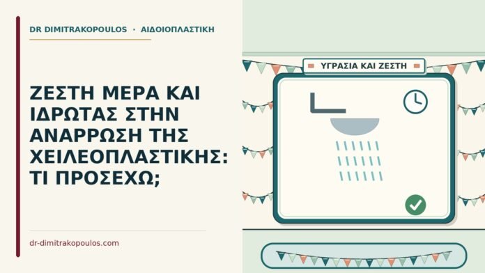 ΖΕΣΤΗ ΜΕΡΑ ΚΑΙ ΙΔΡΩΤΑΣ ΣΤΗΝ ΑΝΑΡΡΩΣΗ ΤΗΣ ΧΕΙΛΕΟΠΛΑΣΤΙΚΗΣ: ΤΙ ΠΡΟΣΕΧΩ; ιδρώτας