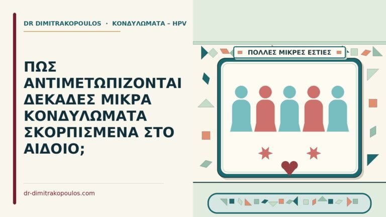 δεκάδες μικρά κονδυλώματα